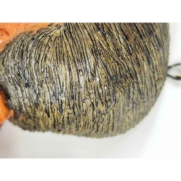 Bust Chinese Asian Oriental Senior Chalkware 5" Wall Decor 80s Wall Hanging x2 - Picture 10 of 14